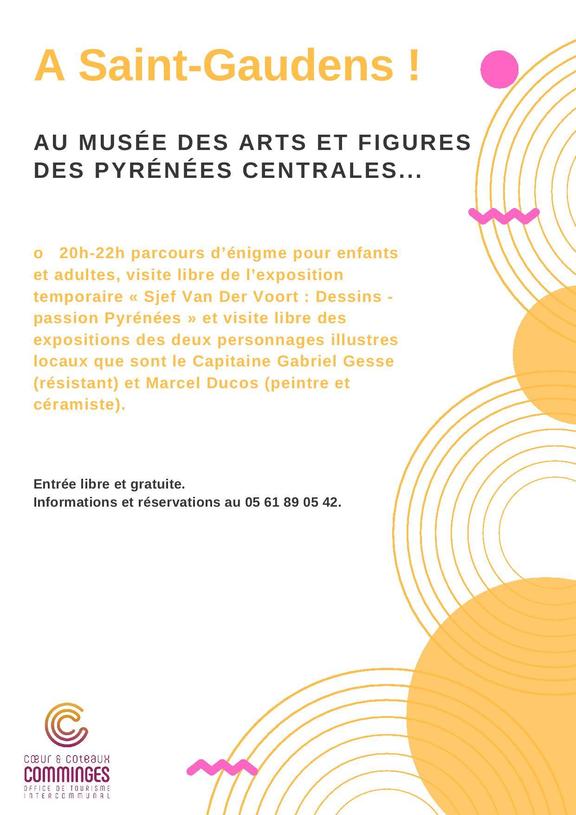 Nuit europeenne des musees - Arts et Figures - Saint-gaudens