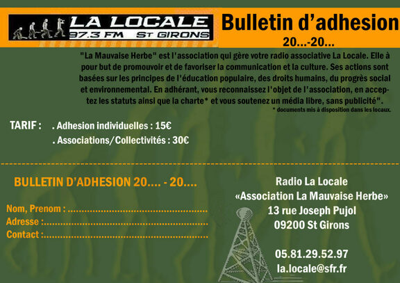 RADIO LA LOCALE – 97.3 FM